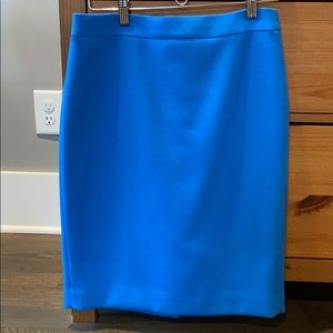 Blue J. Crew No. 2 wool pencil skirt - 4/6